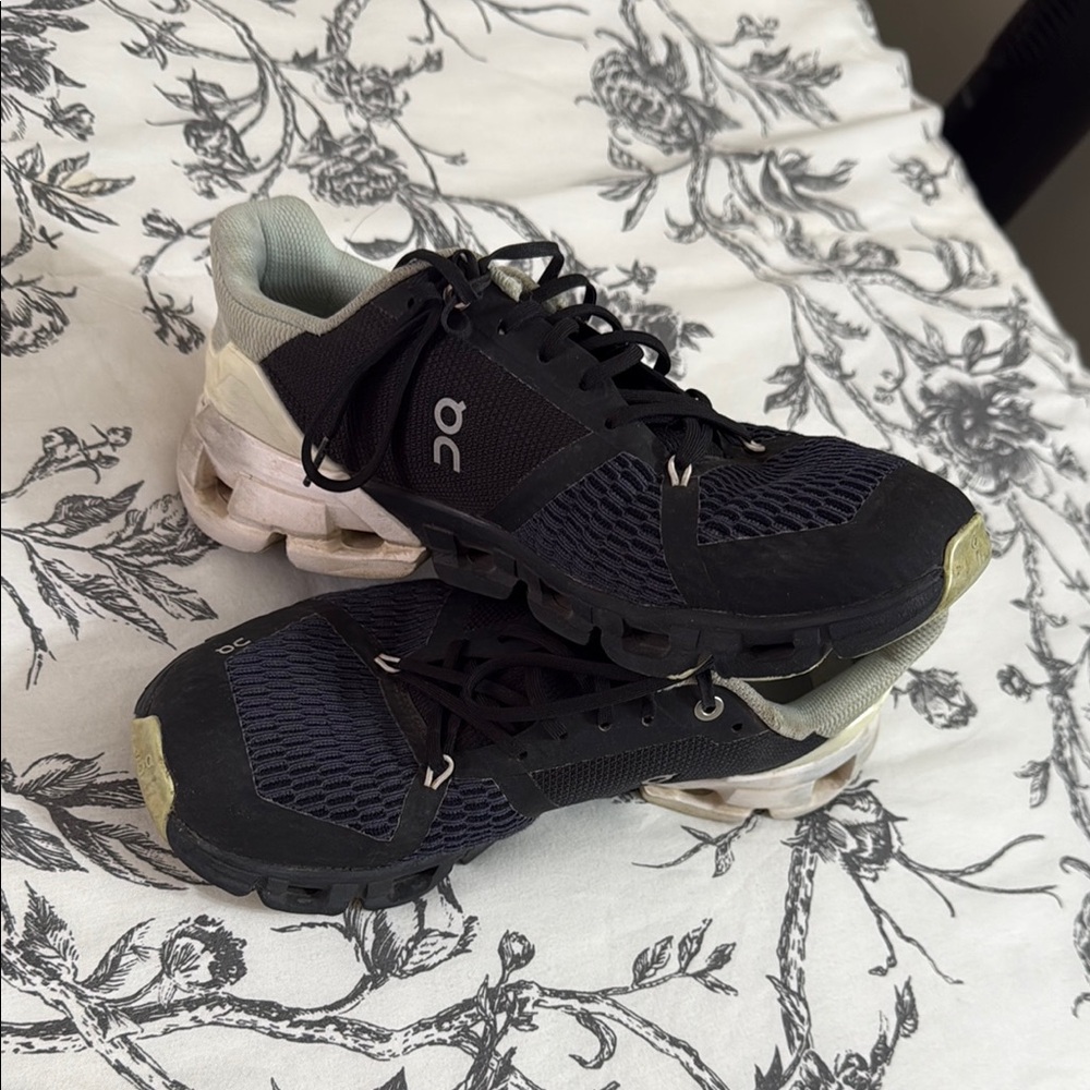 On Running Black and White Sneakers